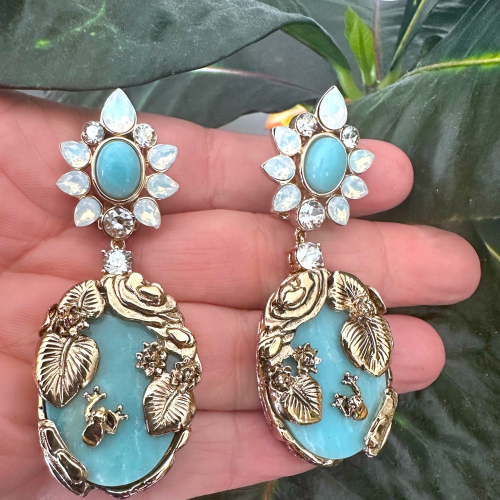 NEW Authentic Roberto Cavalli Clip On Earrings